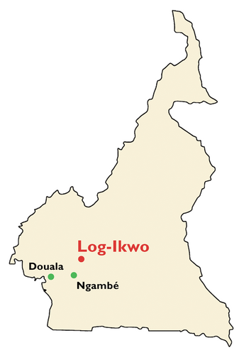 Karte von Kamerun - Log - Ikwo